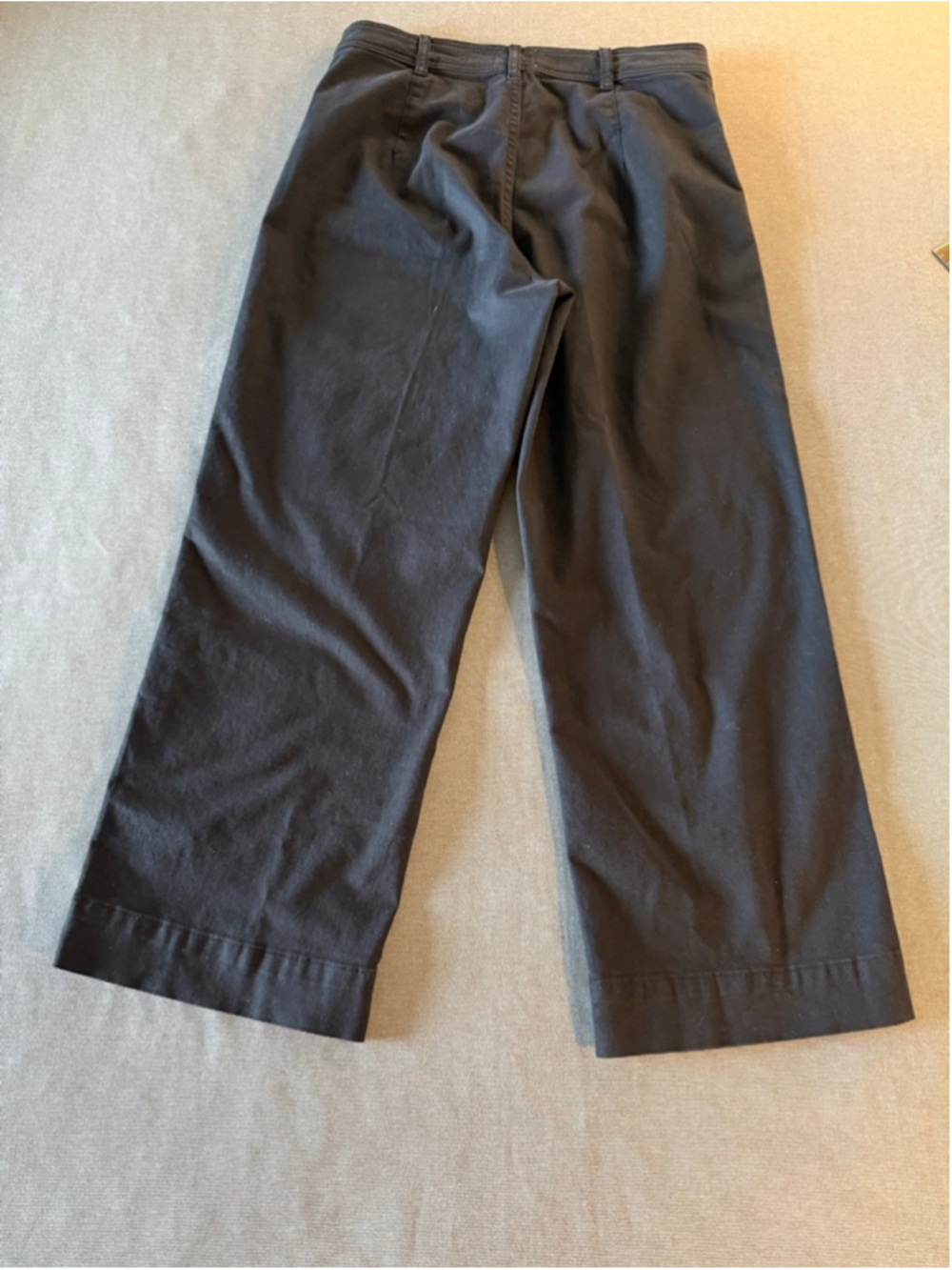 Marine Layer Bridget Slim Wide Leg Crop Pants navy size 8 - Picture 3 of 8